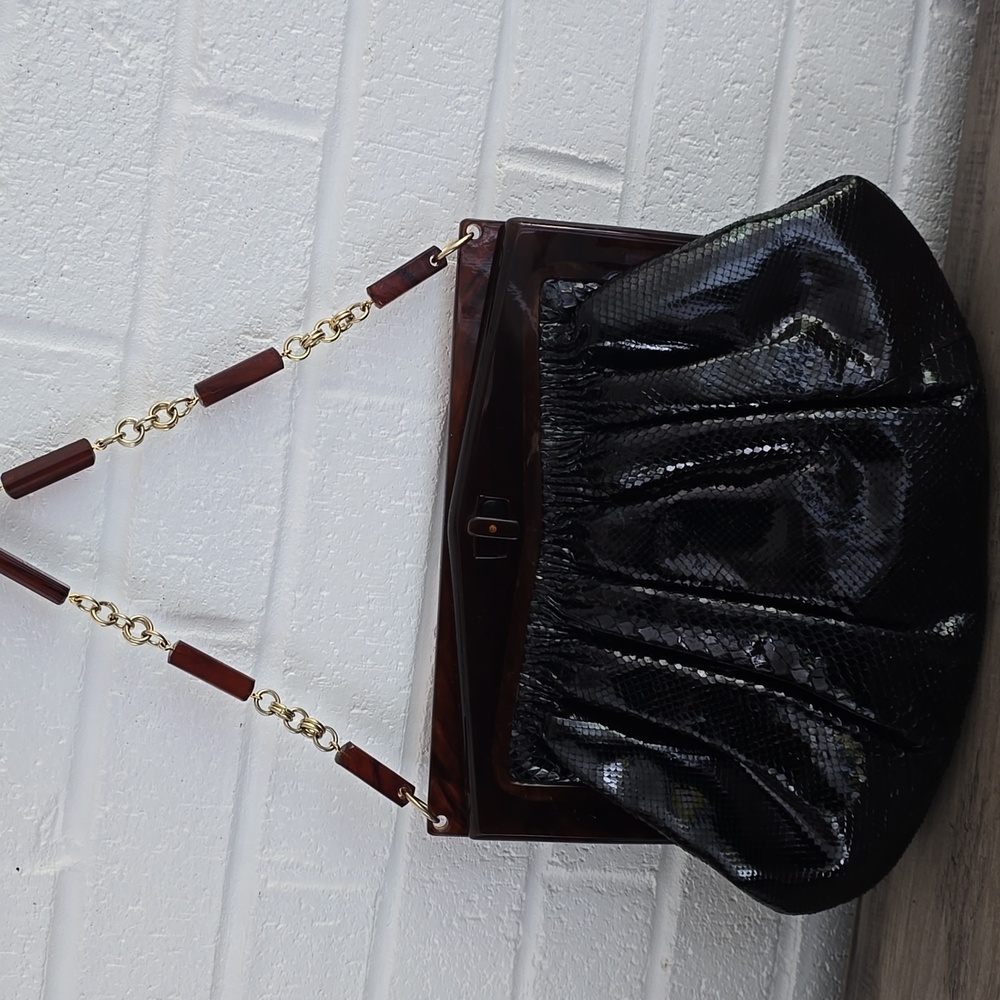 Colombetti Milano Vintage Snake Skin Purse Retro - Picture 6 of 13